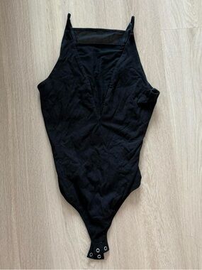 Great condition Express black bodysuit size S with mesh cut out